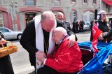 2011 Lourdes Pilgrimage - Archbishop Dolan with Malades (131/267)